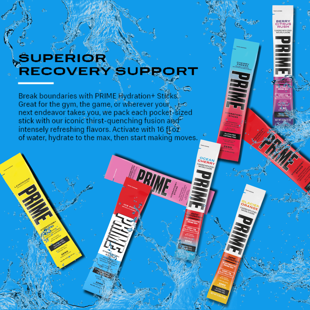 PRIME Rapid Rehydration Sticks Variety 15ct (3 Flavors) + 4 Mints