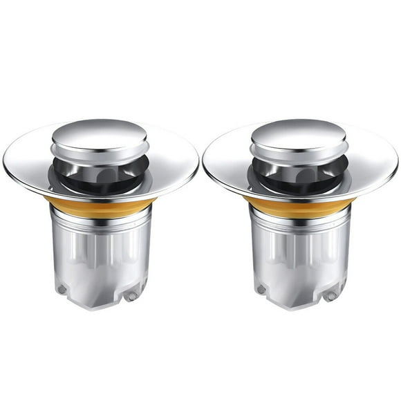 2 tapones para desagüe de lavabo, para lavabo de baño.