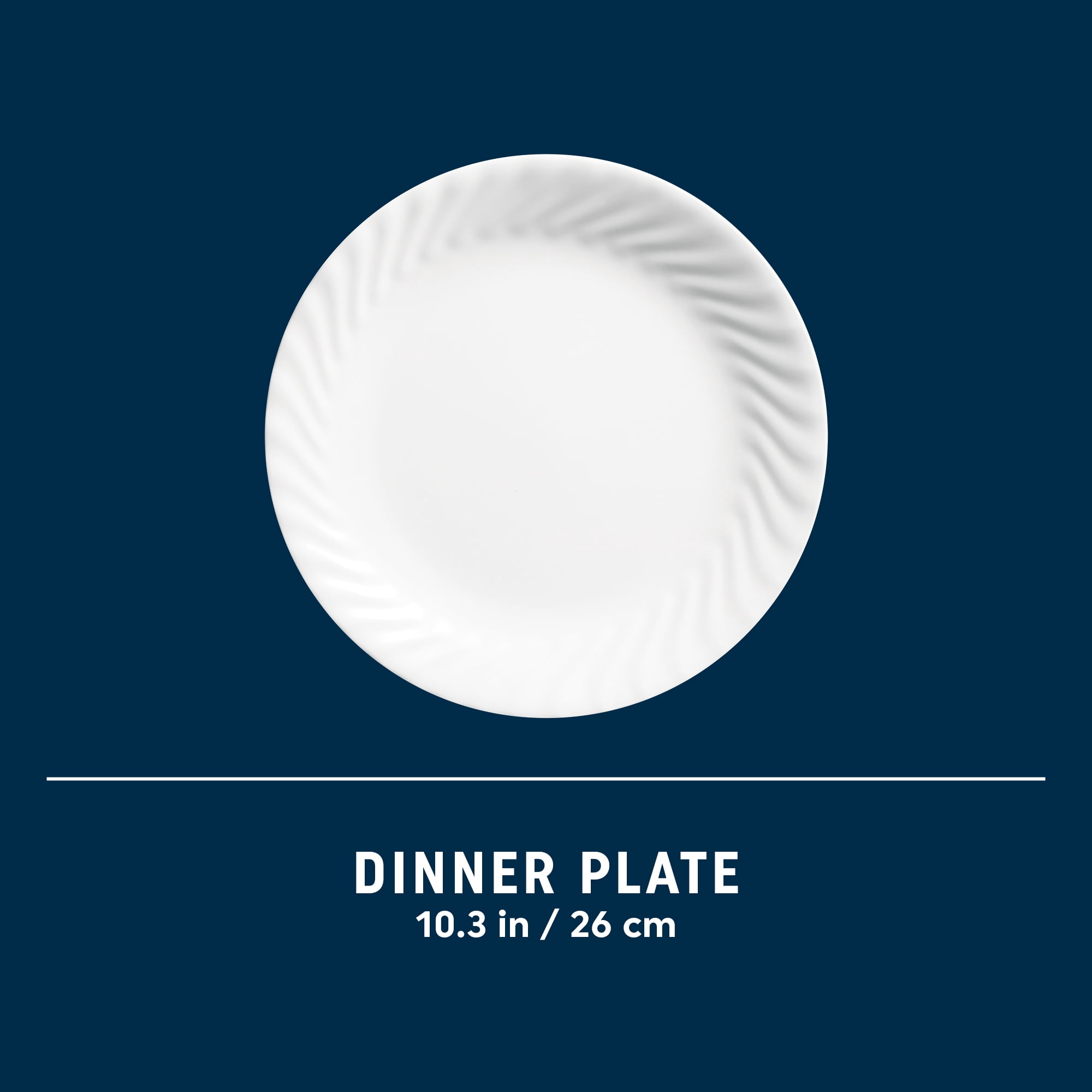 Corelle Enhancements 10.25" Glass Dinner Plate
