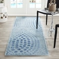 thumbnail image 3 of SAFAVIEH Soho Andrew Polka Dots Wool Area Rug, Light Blue, 9' x 12', 3 of 8