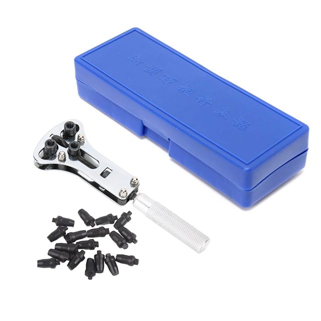 Llave de extracción de caja trasera de reloj kit de herramientas de reparación de relojes duradero ajustable inoxidable para caja trasera atornillada comercial para el ANGGREK Otros
