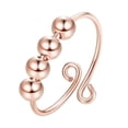 thumbnail image 1 of EGNMCR Rings Anxiety Fidget Ring Women Spinning Rings With Beads Stress Relief Spinning Ring Anxiety Ring, 1 of 1