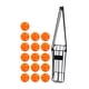 thumbnail image 3 of Contenedor de almacenamiento de cesta Pickleball Retriever con 16 Uds. Pickleball de 40 agujeros Naranja, 3 of 8