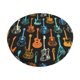 thumbnail image 1 of Balery Colorful Guitar Fundas de asiento para taburete de bar redondo de tela de terciopelo ajustables que protegen de arañazos y manchas para sillas de 14 a 17 pulgadas.-12 inch, 1 of 7