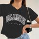 thumbnail image 2 of Top corto de moda para mujer: camiseta informal de manga corta estampada para el verano con diseño moderno, tejido transpirable y tallas versátiles, 2 of 5