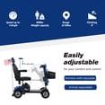 thumbnail image 6 of SYNGAR Mobility Scooters for Seniors with UBS Port & 2 Cup Holders, 4 Wheels Foldable Electric Scooters for Seniors with 300W Motor, 16 Miles Range, Storage Basket, Easy Assembly, Blue, 6 of 12