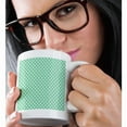 thumbnail image 2 of 3dRose, Mint Green and White Polka Dot Pattern, 15oz Mug, 2 of 7