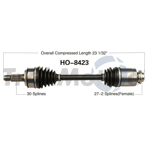 CV Axle Shaft Fits select: 2013-2014 HONDA ACCORD