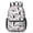 Basketball and Text, variant on Basketball and Hoop White Pattern 17" School Backpacks for Teens,Waterproof Oxford Fabric,S-Shape Padded Straps for School,Travel,Hiking,Camping