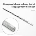 thumbnail image 3 of HAHDAXIA 5/16 Inch Diameter Wood Auger Drill Bit, 9 Inch (23cm) Length Ship Auger Bit Wood Hole Cutter for Hardwood, Softwood - 2 Pack, 3 of 7