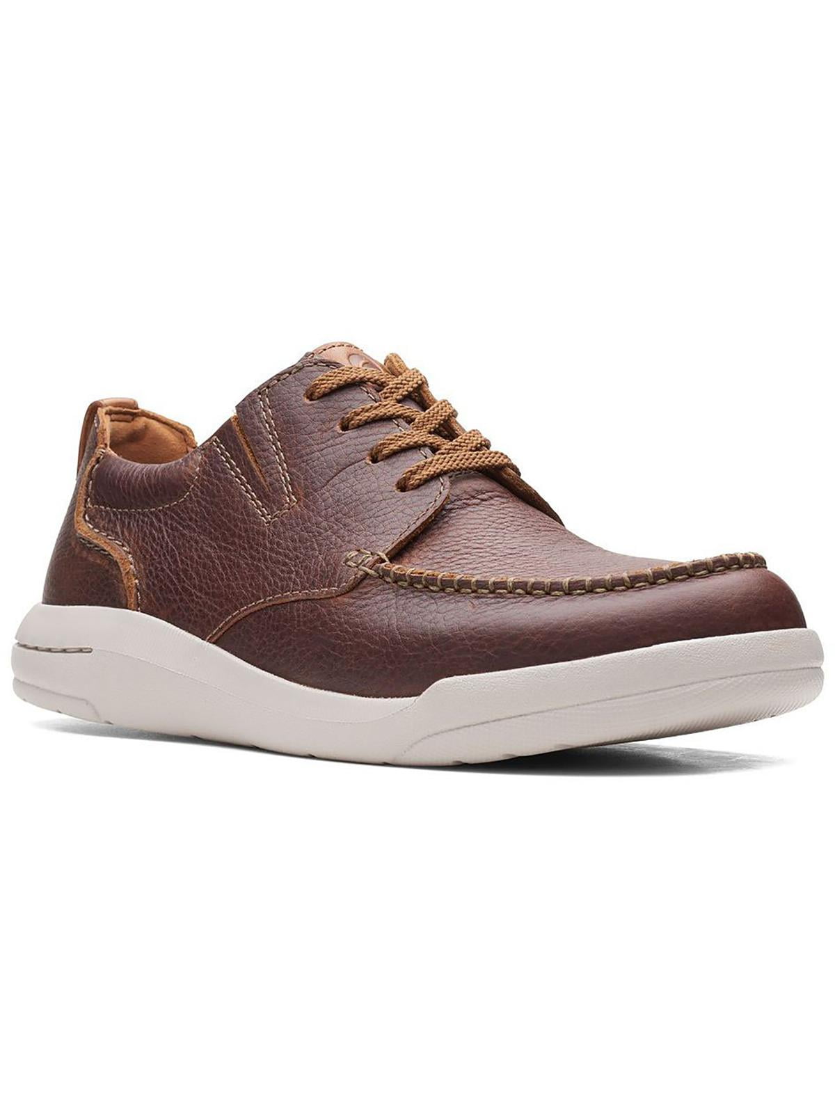 Clarks Mens Driftway Leather Comfort Insole Casual and Fashion Sneakers