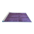 thumbnail image 2 of Ahgly Company Machine Washable Indoor Rectangle Oriental Blue Industrial Area Rugs, 8' x 10', 2 of 4
