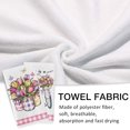 thumbnail image 4 of Tulip Flower Spring Summer Kitchen Dish Towels Set of 2, Life is A Beautiful Ride Bike Mason Jar Hand Towels Drying Baking Cooking Cloth, Pink Plaid Farmhouse Home Kitchen Decor 18x26 Inch, 4 of 6
