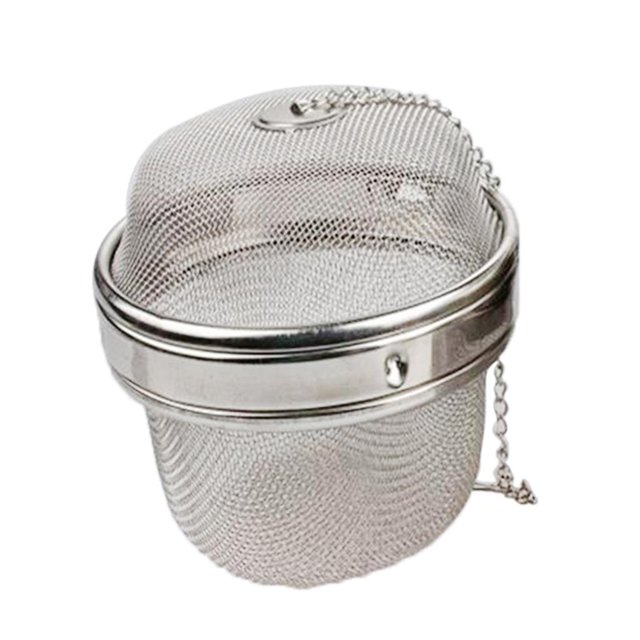 DOLITY Stainless Steel Infuser Strainer Mesh Tea Spoon Lock Spice Ball 11cm