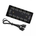 thumbnail image 1 of 2xHub Con Cable 10 Hub Splitter PC RGB Ventilador De Refrigeración LED Tira De Luz RGB Hub 5V 3pin, 1 of 8