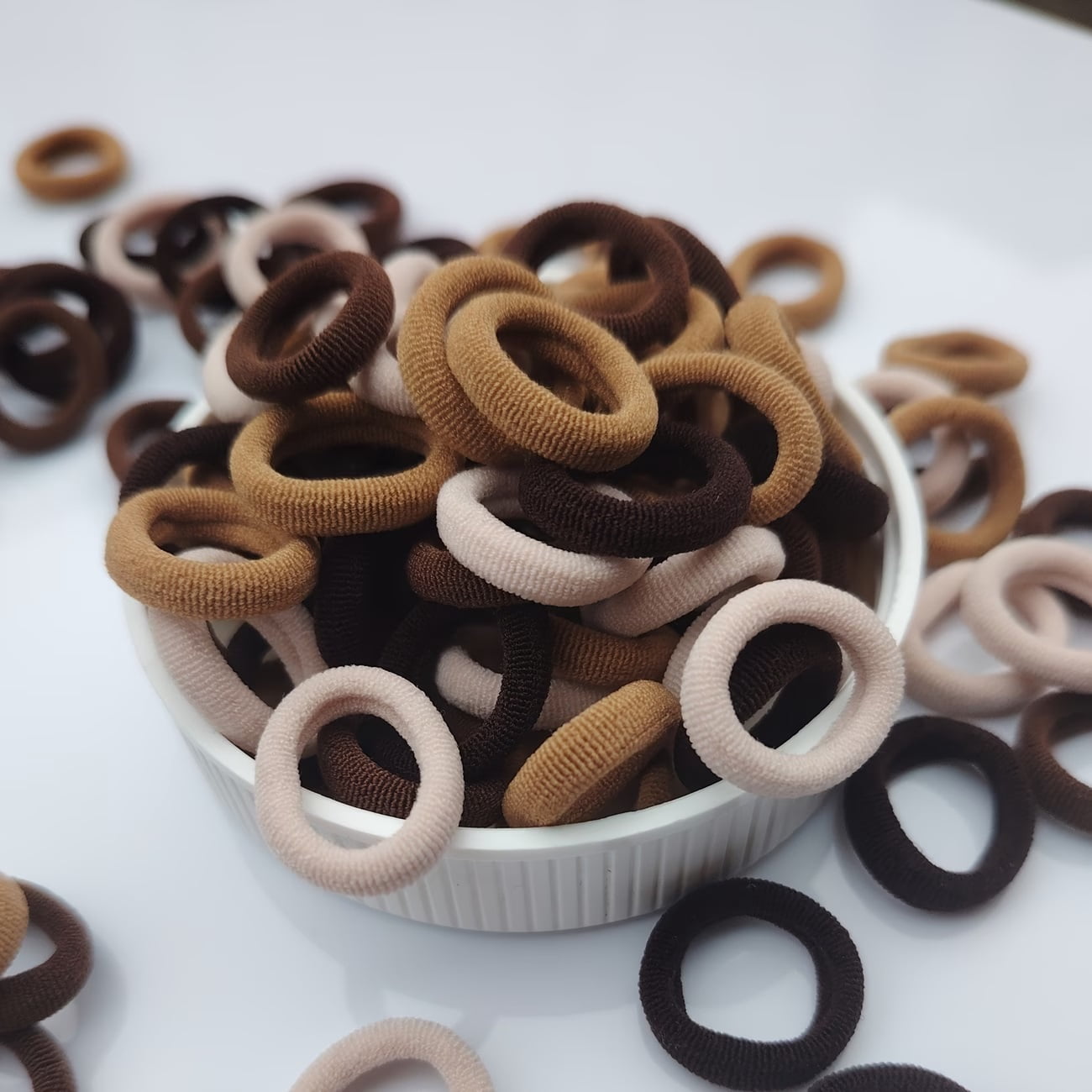 100 mini thumb scrunchies
