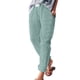 thumbnail image 2 of WILLBEST Pantalones Casuales de Mujer, Cintura Alta, Pierna Ancha, Moda, Cordón Elástico, Pantalones Cómodos, Pierna Recta, Pantalones Largos con Bolsillos para Cualquier Ocasión. Extra Grande, 2 of 6