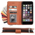 thumbnail image 2 of Funda tipo cartera para iPhone 6 Plus y 6s Plus con cordón y tarjetero de piel sintética, 2 of 5