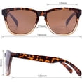 thumbnail image 2 of Sunglasses Womens,Classic Square Frame UV400 Mirrored Lens,Sunglasses Fit For Beach,Vacation,Driving, 2 of 5