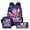 Pattern 4, variant on New cartoon anime 3D Korean-style Neon Demon Squad cool printed large-capacity backpack lunch bag three-piece set
