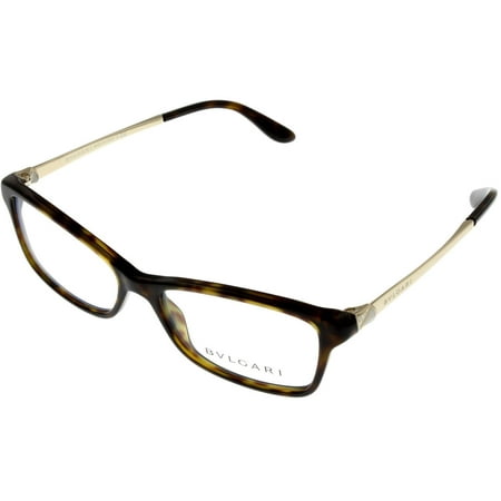 Bvlgari Eyewear Frame Havana Brown Gold Women Rectangular BV4111B 504