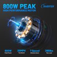 thumbnail image 3 of Cinverter 27.5" 48V Electric Bike, 500W Motor Electric Bicycle for Adults, 91km Range & 32km/h Electric Mountain Bike w/ Lockable Suspension, Shimano 7-Speed Commuter E-Bike, 3 of 11