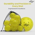 thumbnail image 4 of SPOZN 40 Trous Premium Pickleballs d'Extérieur - Taille Officielle, Norme USAPA, Lot de 12, 4 of 7