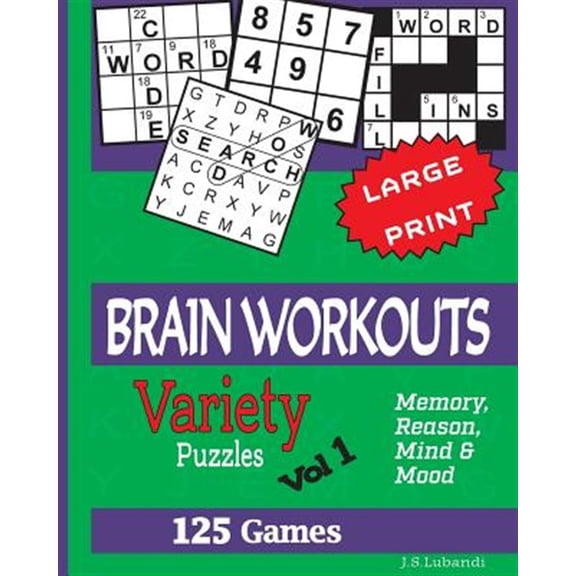 Pre-Owned Brain Workouts Puzzles : 125 Amazing Puzzles for Youngsters and Seniors