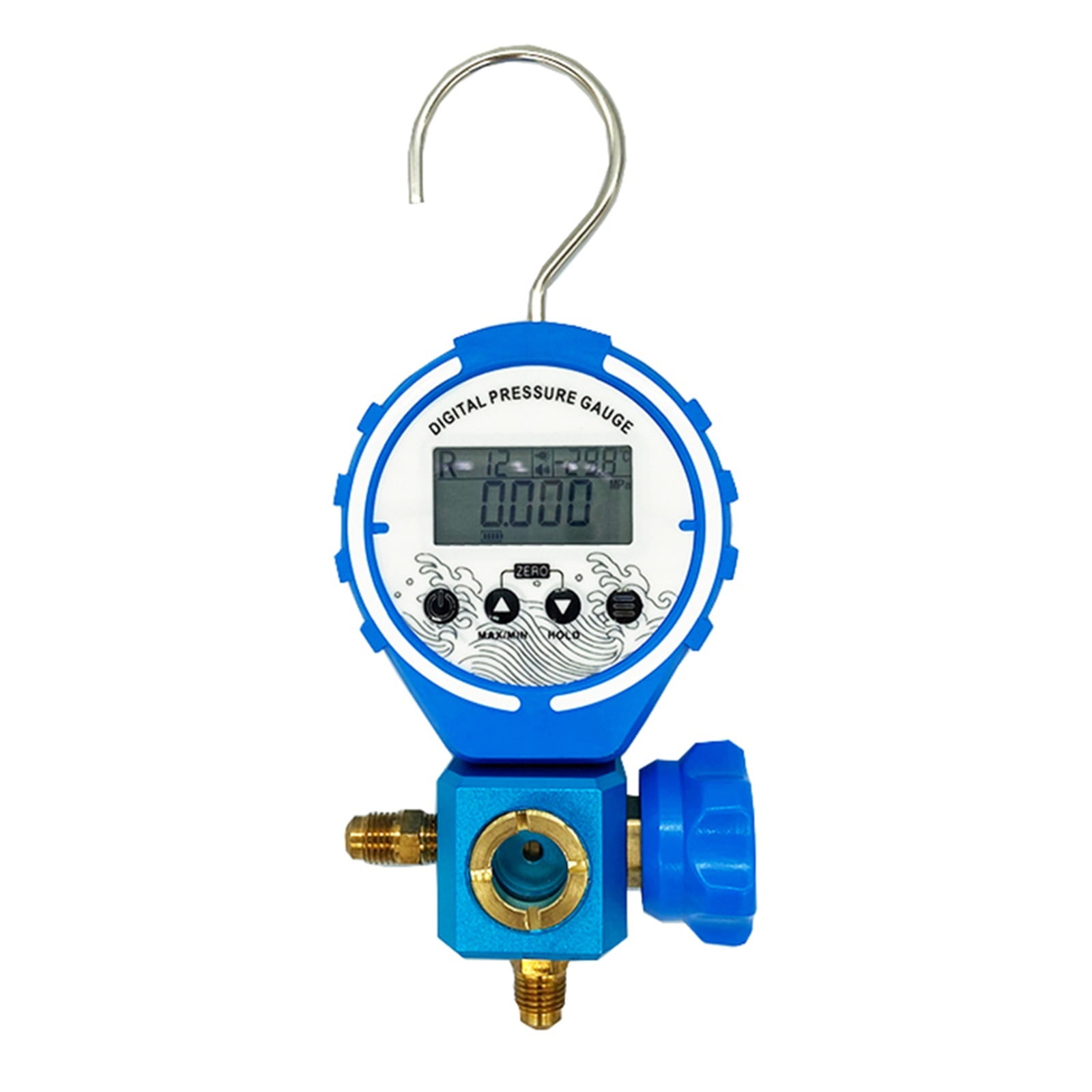 Pressure Gauge Refrigeration Manifold Tester Meter Digital Vacuum Pressure HVAC Temperature Tester Air Conditioning Repair Tool ,Easy to Use