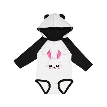 

Inktastic Happy Easter Cute Pink Bunny Face Gift Baby Boy or Baby Girl Long Sleeve Bodysuit