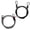 Black, variant on Tibvox Double Loop Braided Steel Cable Flexible Lock Cable U-Lock, Padlock Wire Rope