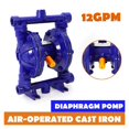 thumbnail image 3 of Air-Operated Double Diaphragm Pump, 1/2" Inlet & Outlet Petroleum Fluids Transfer Pump12GPM ,Durable Construction, 3 of 7