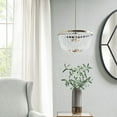 thumbnail image 4 of Gracie Mills Lyla Graceful Radiance 2-Light Beaded Chandelier - GRACE-14743, 4 of 5