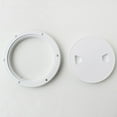 thumbnail image 3 of koolsoo Marine Boat RV White 6" Plastic Access Cover Lid Screw Out Deck Plate 6寸, 3 of 6