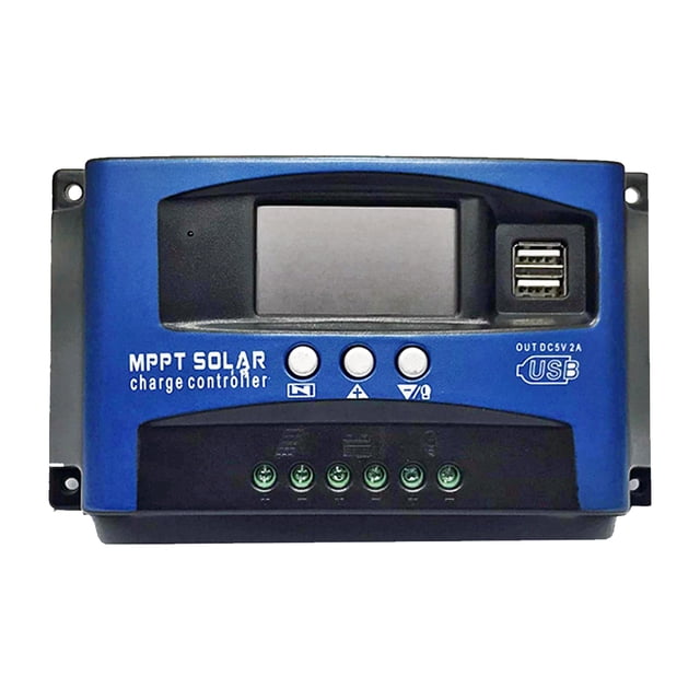 Bewildely Controlador de carga de energía Solar con pantalla Digital de 12/24V CC, 50A, protección contra sobrecarga, regulador de en tiempo Accesorios para electrodomésticos Bewildely HA065616-00