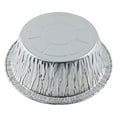 thumbnail image 5 of Disposable Aluminum 5 3/4" Meat Pot Pie Extra Deep Pan Baking Tin w/Clear Dome Lid (Pack of 100 Sets), 5 of 8