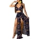 thumbnail image 3 of Lora Vestido maxi de dos piezas con cuello en V y estampado floral para mujer, 3 of 5