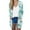 650#Light Blue, variant on GXIPO Long Sleeves Lightweight Thin Cardigan Sweaters for Women with Pockets Casual Loose Dusters Floral Light Gray M