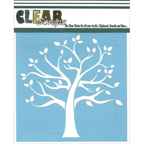 Clear Scraps Stencils 12"X12"-Family Tree