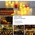 thumbnail image 2 of 3 Pcs Flameless Candles Halloween Decorations Battery Operated Candles Real Wax Pillar LED Candles for Shelf Desk Home Living Room Coffee Table Decor, 2 of 6