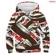thumbnail image 3 of Sudaderas con capucha para niños y niñas con estampado 3D de comida divertida, macarrones de caramelo, sudaderas con capucha para niños, ropa para adolescentes, jerseys de Nutella para niños 2021, 3 of 5