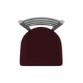 thumbnail image 3 of 410 Jackie Stainless Steel 25" Swivel Counter Stool with Canter Bordeaux Seat, 3 of 4