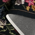 thumbnail image 5 of Safavieh Chelsea Mabelle Floral Wool Area Rug, Black/Pink, 5'6" x 5'6" Square, 5 of 10