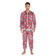 thumbnail image 3 of FORMRS Onesies Pajama for Adults Unisex Hoodie Winter Jumpsuit One Piece Sleepwear, Sizes S-2XL, Sweet Strawberry, 3 of 7