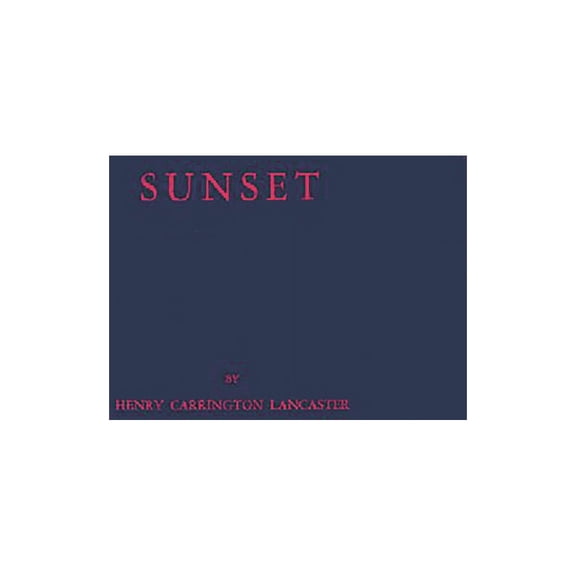 Sunset, (Hardcover)