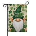 thumbnail image 2 of St. Patrick's Day Yard Flags Holiday Garden Flag Good Shamrock Clovers Luck Truck House Flag 12.5''×18'' 2PCS Burlap Vertical Double Sided Outdoor Flag for Home,Spring Outside Decor, 2 of 3