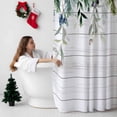 thumbnail image 5 of Winter Evergreen Bough Bathroom Shower Curtain Christmas Pine Cone Cotton Wood Grain Waterproof Washable Shower Curtains for Bathtub Bath Decor with Grommets and Hook 72 X 84 Inch, 5 of 8