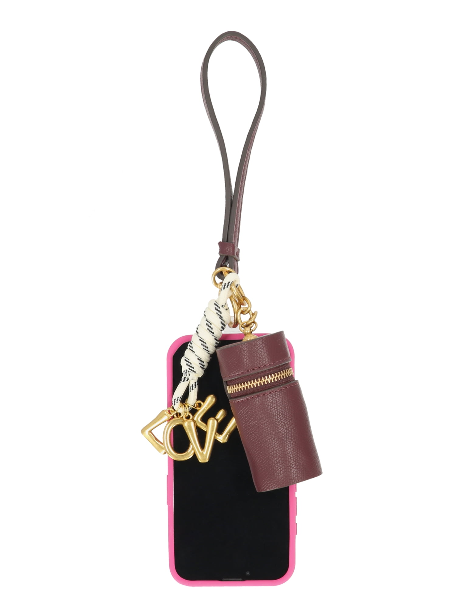 Free Assembly Women's Lipstick Holder Handbag Phone Charm, Chianti