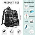 thumbnail image 2 of Map Student Backpack – Gothic Celestial Moon And Star Steampunk Cosmic Lunar Eclipse Solar Astral Dark Mystical Design, 2 of 6