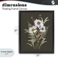 thumbnail image 4 of Stupell Industries French Country Daisy Bouquet with Swallowtail Black Floating Frame Canvas Art, 17 x 21, by House Fenway, 4 of 8